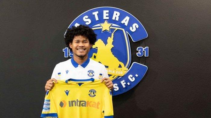 Bagus Kahfi saat diperkenalkan tim Liga Yunani Asteras Tripolis.