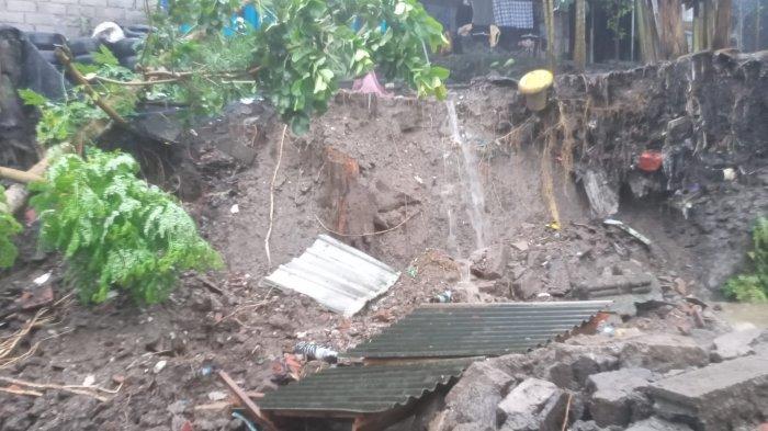 Kejadian bencana alam di Marga, akibat intensitas hujan deras dan lama sejak malam hingga sore Jumat 7 Juli 2023.