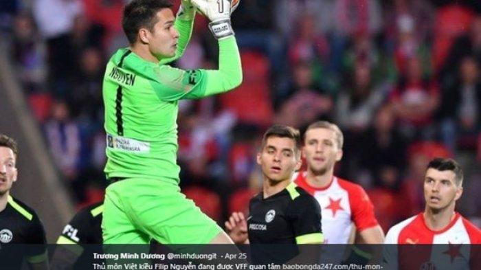 Filip Nguyen, penjaga gawang keturunan Vietnam yang kini membela Slovan Liberec di kasta tertinggi Liga Republik Ceska.