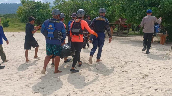 EVAKUASI- Tim Sar gabungan akhirnya berhasil menemukan Suliyanto pada Senin (14/4). Ia ditemukan pada kedalaman 8 meter dari permukaan laut dalam kondisi meninggal dunia.