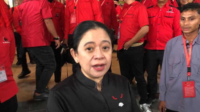 BIMTEK PDIP - Ketua DPR RI sekaligus Ketua DPP PDIP Puan Maharani memberikan keterangan usai membuka Bimtek anggota DPR RI, DPRD Provinsi, DPRD Kabupaten/Kota fraksi PDI Perjuangan 2024-2029 di Sanur Denpasar Bali, Rabu 30 Juli 2025. Bimtek akan ditutup besok.