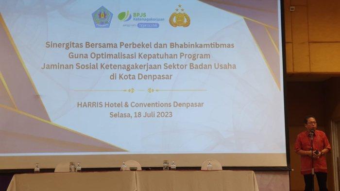 BPJS Ketenagakerjaan Wilayah Bali, Nusa Tenggara, dan Papua (Banuspa), bersama perbekel dan Bhabinkamtibmas, berkoordinasi guna optimalisasi kepatuhan program jamiman sosial ketenagakerjaan sektor badan usaha di wilayah Kota Denpasar.