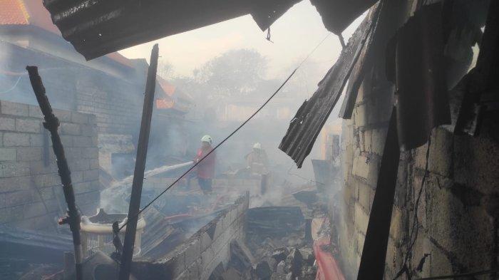 Musibah kebakaran terjadi pada pemukiman warga di Jl. Uluwatu I Gg. Lestari Lingk. Pesalakan, Kel. Jimbaran, Kec. Kuta Selatan, Badung pada Kamis 5 Oktober 2023 sore.