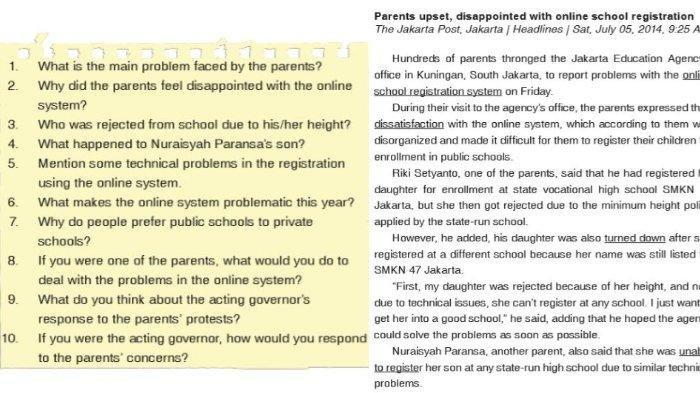 Soal Bahasa Inggris Kelas 12 halaman 87 - Berikut ini kunci jawaban Bahasa Inggris kelas 12 halaman 87, Reading Comprehension Task 3