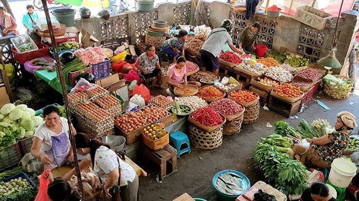 Suasana di Pasar Anyar, Kecamatan Buleleng, Kamis (2/7/2020).