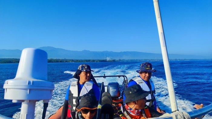 Pos SAR Buleleng saat melakukan pencarian terhadap Kadek Sunarna, Rabu (30/8/2023).