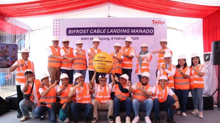 Acara Bifrost Cable Landing Ceremonial di BMH Malalayang pada Minggu (9/2).