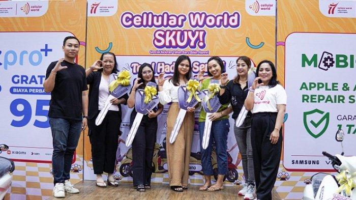 Sebagai bentuk apresiasi kepada pelanggan setia, Cellular World menyelenggarakan program undian berhadiah “Cellular World Skuy: Spesial Kejutan Tahun Baru Bikin Happy”.
Program ini memberikan hadiah utama berupa 5 unit Yamaha Filano, 3 unit kulkas 2 pintu, 3 unit TV, dan 3 unit mesin cuci. Total hadiah mencapai Rp200 juta.