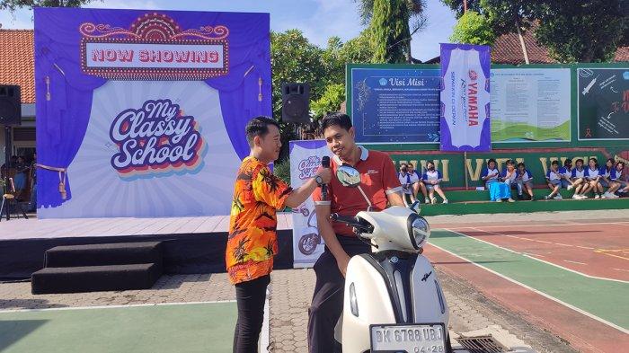 Test drive di acara My Classy School di SMA Negeri 2 Singaraja yang digelar Yamaha DDS Bali bersama Tribun Bali, Senin 29 April 2024.