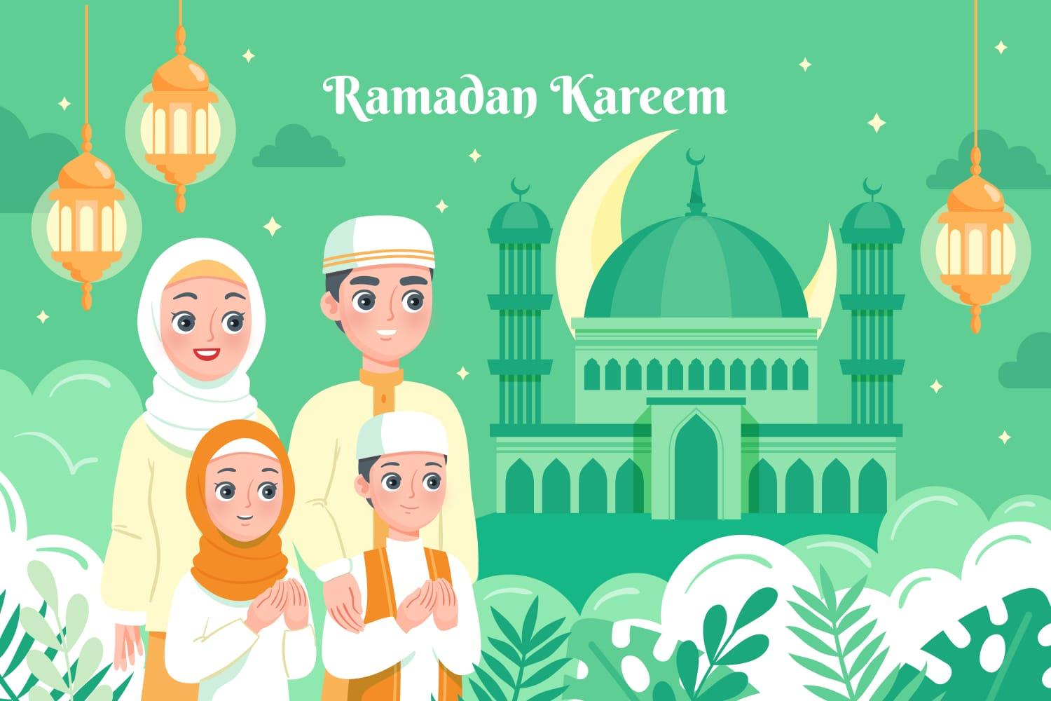 Ilustrasi Lebaran - 42 Ucapan Selamat IDUL FITRI: Semoga Allah SWT Melimpahkan Segala Taufik-Nya Kepada Kita Semua