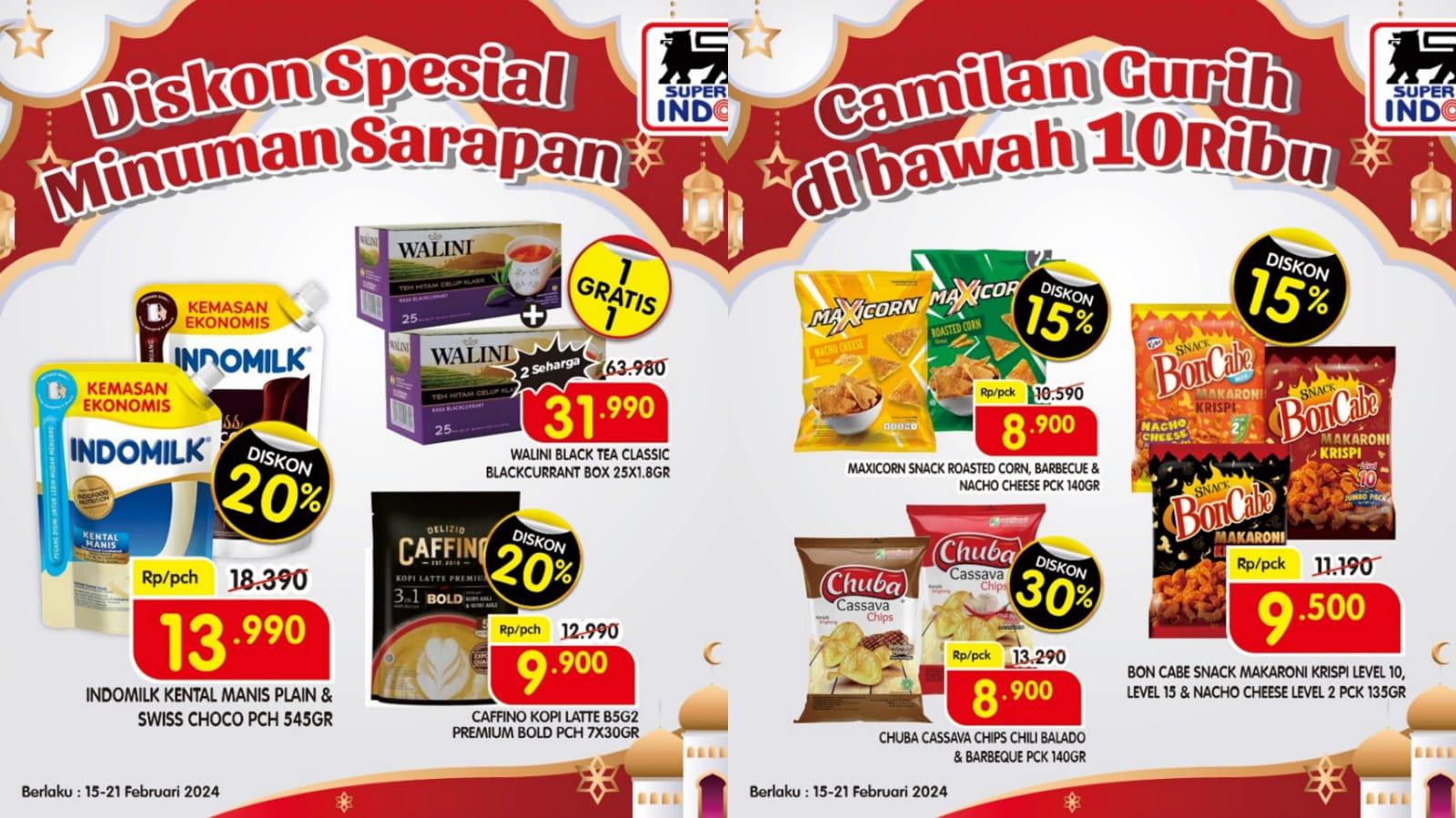 BANJIR DISKON! Promo JSM Superindo 16-18 Februari 2024, Indomilk UHT Rp 14.290, Rexona Rp 13.900