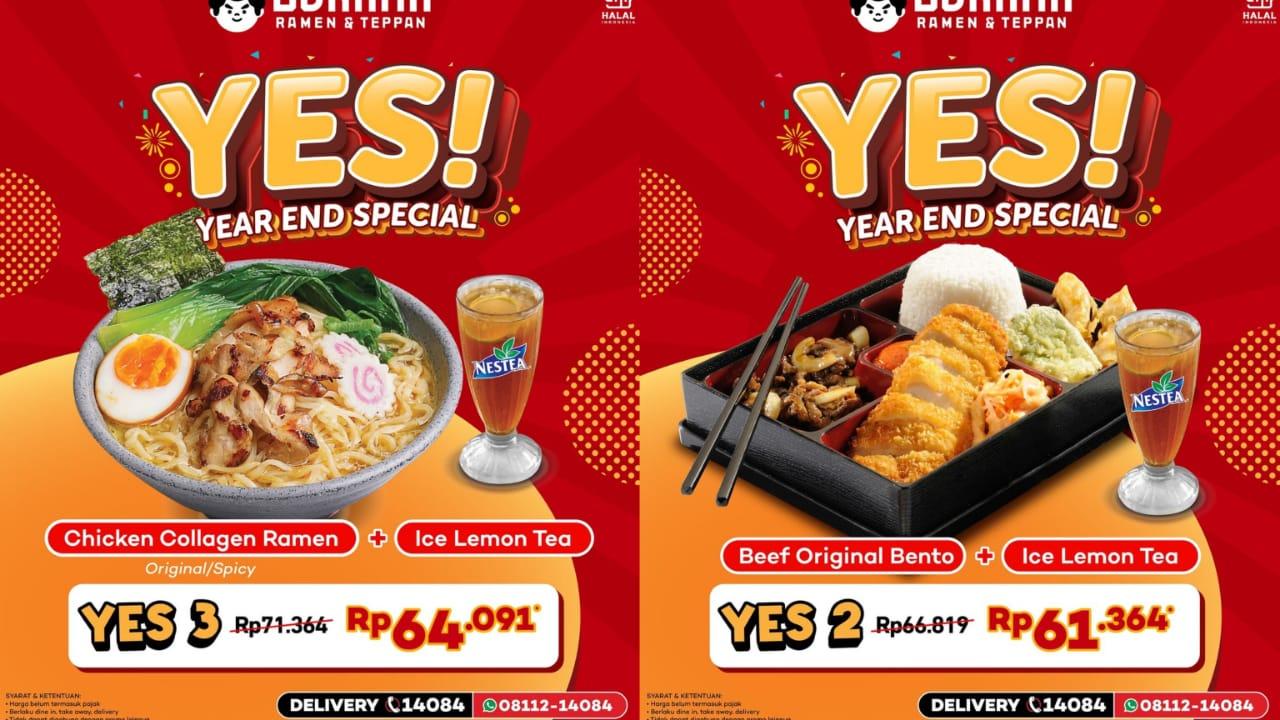 Diskon Akhir Tahun! Promo Gokana 22-31 Desember 2024, Beef Original Bento + Lemon Tea Rp 61 Ribuan