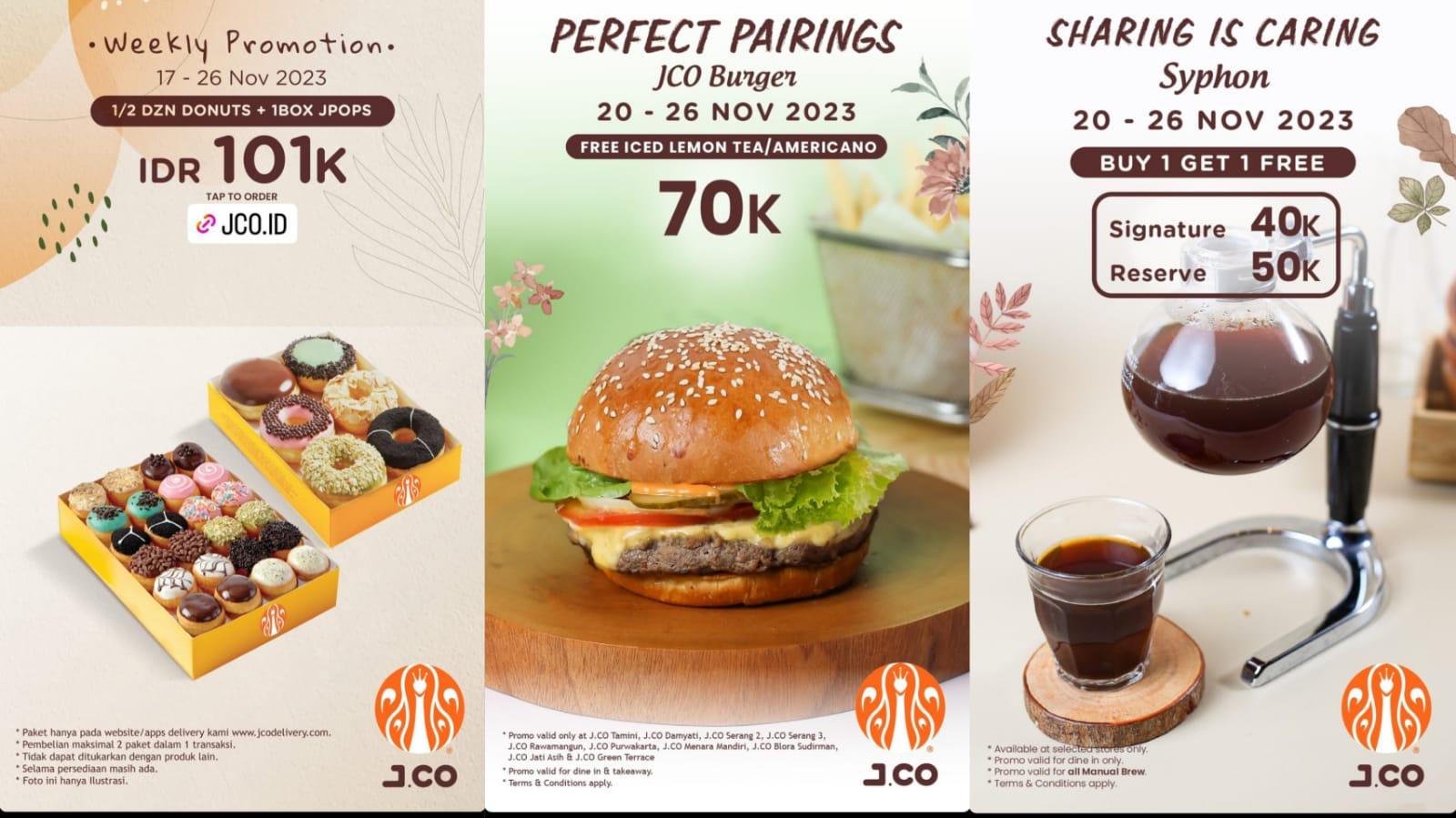 CATAT! Ini 3 Promo J.CO 23-26 November 2023, Dapatkan 6 Pcs Donat + 1 Box Jpops Rp 101.000