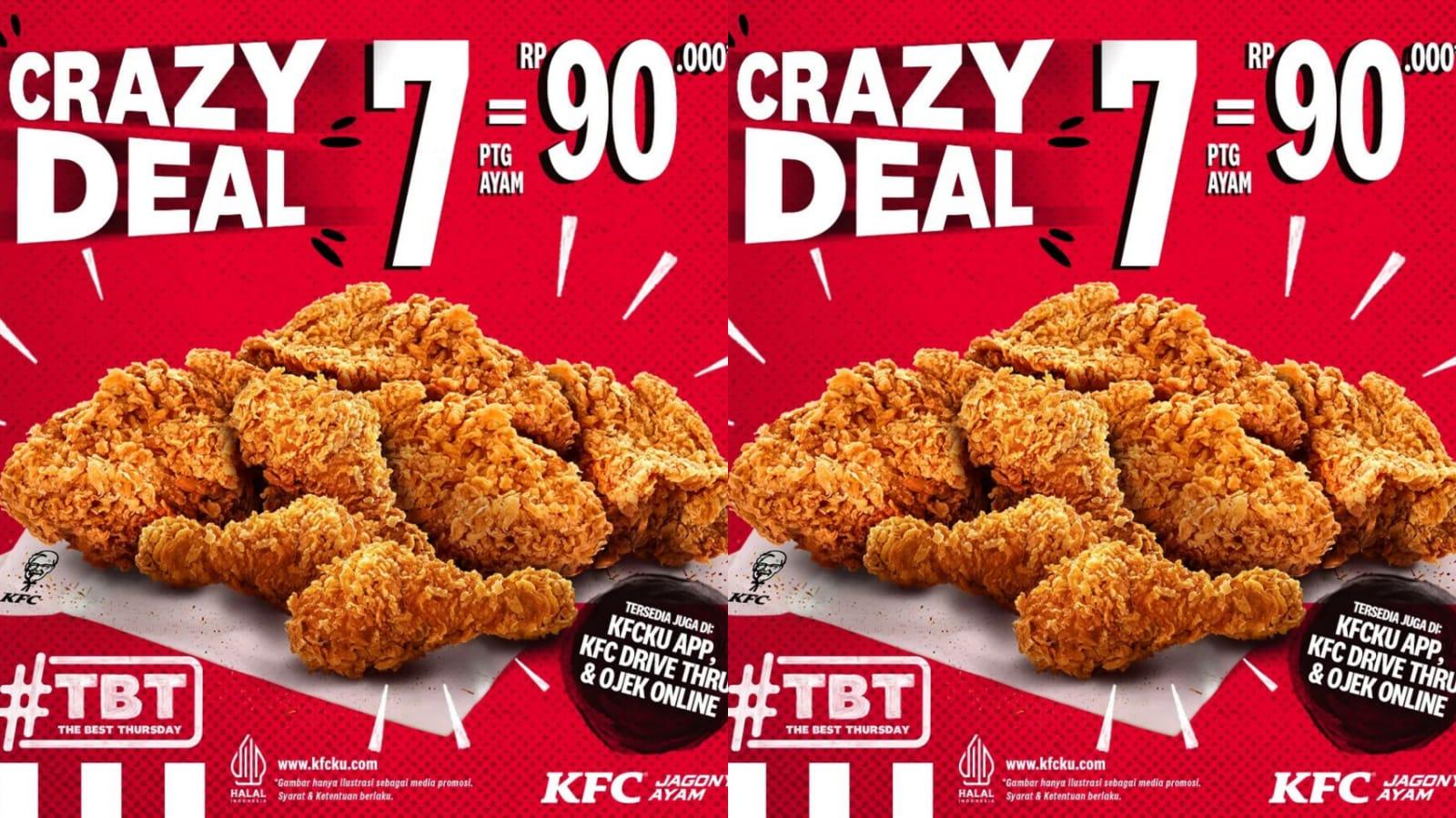 CATAT! Promo KFC Besok 6 Juni 2024, Nikmati 7 Ayam Goreng KFC Bersama Teman Hanya Rp 90 Ribuan