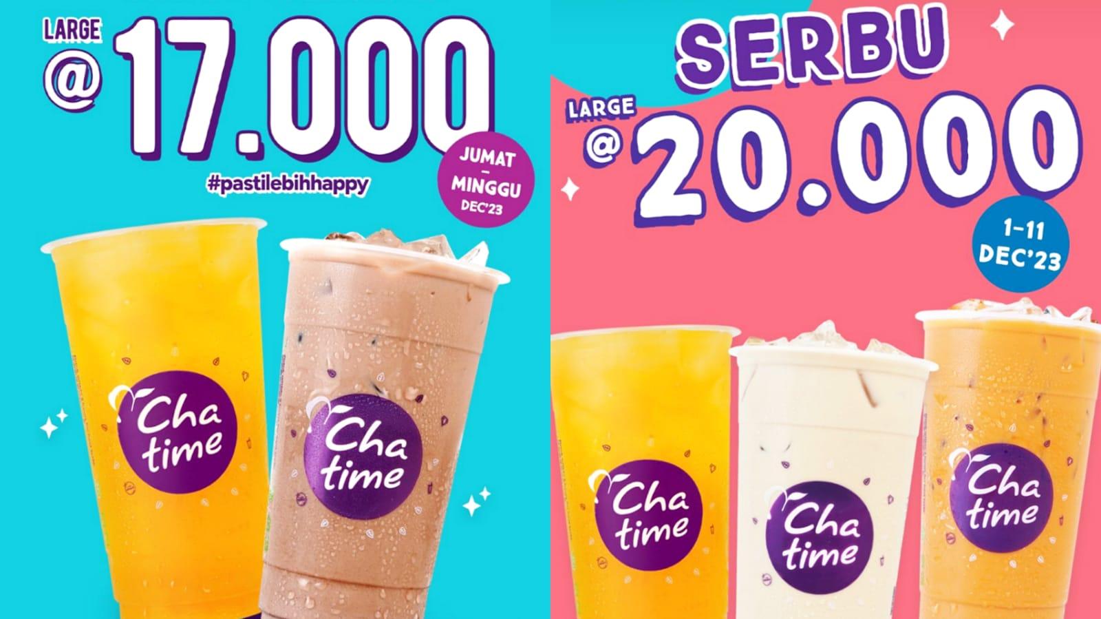 PROMO Chatime Hari Ini 11 Desember 2023, Coffee and Latte Rp 15 Ribu, Roasted Milk Tea Rp 20 Ribu