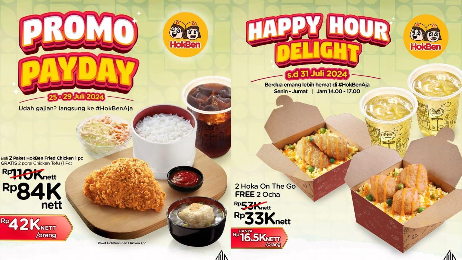 UNTUNG! Promo HokBen 29-31 Juli 2024, Dapatkan 2 Hoka On The Go + Plus 2 Cold Ocha Rp 33 Ribu