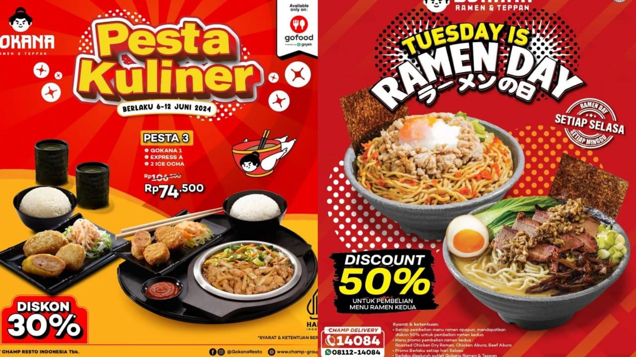 DISKON BESAR! Promo Gokana 9-12 Juni 2024, Nikmati Paket Pesta Kuliner 3 Bareng Teman Rp 74.500