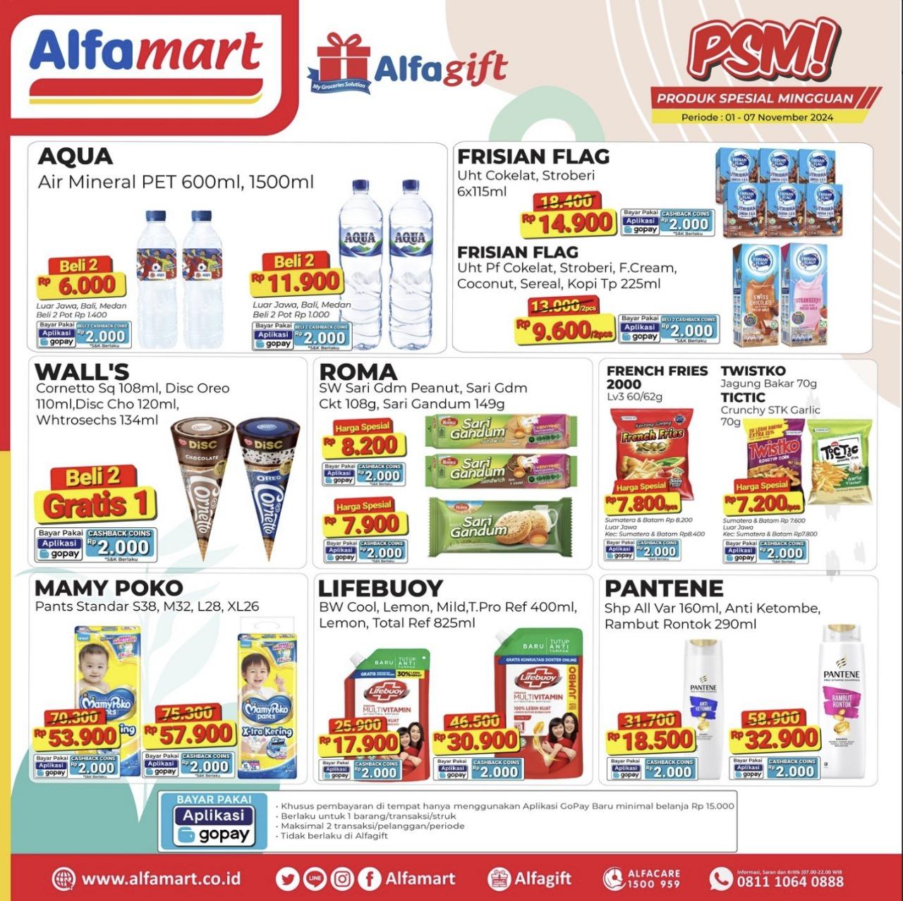 DISKON CERIA! Promo Alfamart 4-7 November 2024, Downy Rp 16.900, Lang Minyak Kayu Putih Rp 21.900