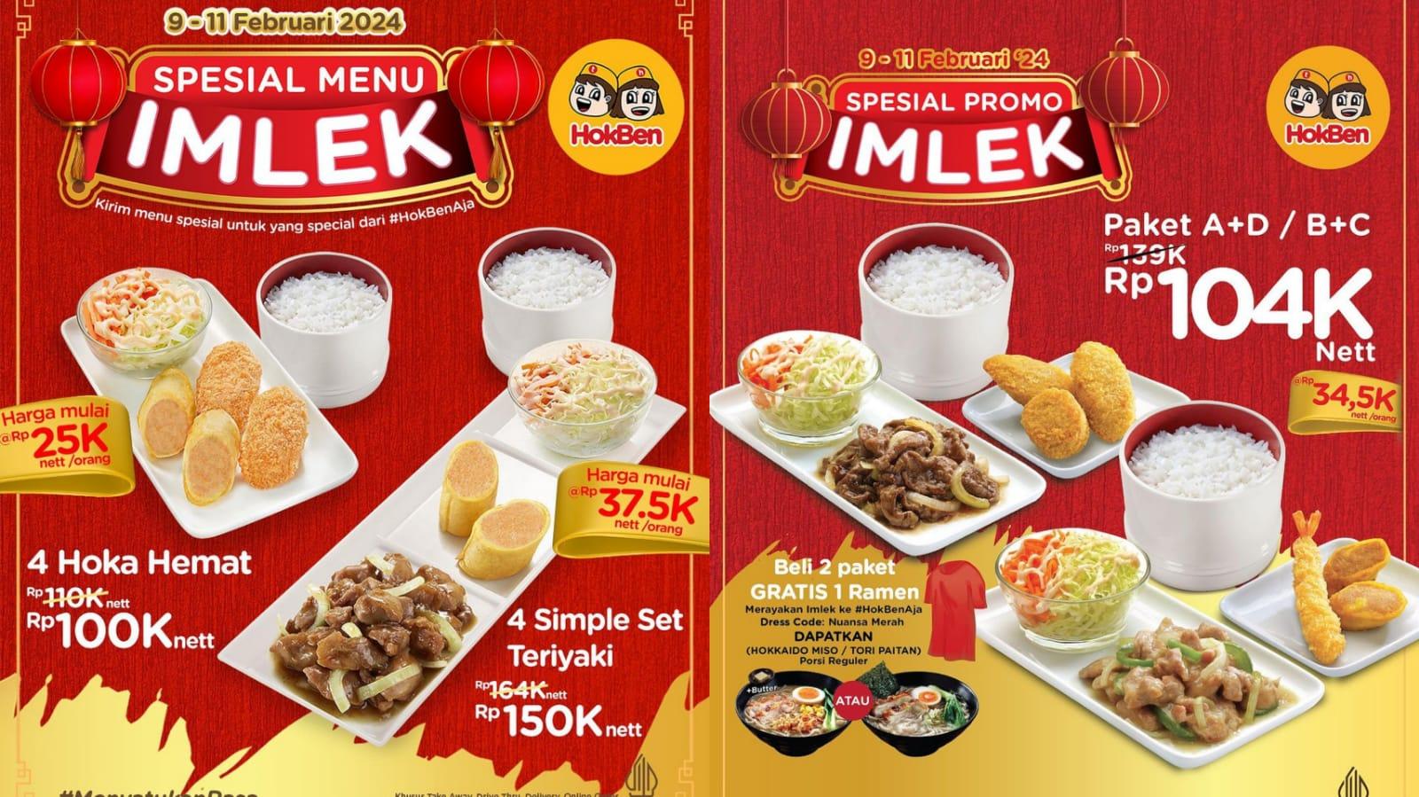 DISKON IMLEK! Promo HokBen Besok 11 Februari 2024, Dapatkan 4 Hoka Hemat Hanya Rp 100 Ribu