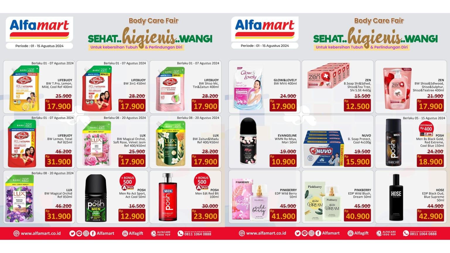 Harga Spesial Promo Alfamart 6-15 Agustus 2024, Ovale Rp 31.900, Vaseline Rp 24.900