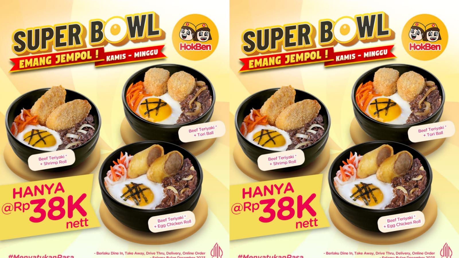 DISKON! Promo HokBen 31 Desember 2023, Nikmati Akhir Tahun dengan Super Bowl Beef Rp 38.000