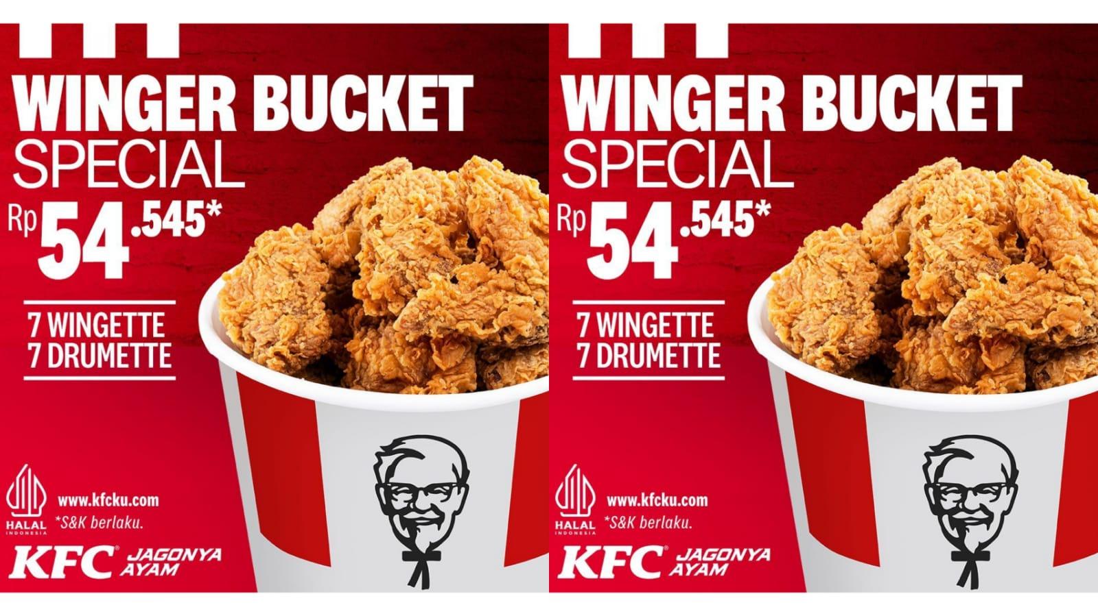 HEMAT Banget, Promo KFC 10-15 Desember 2023, Nikmati Paket Winger Bucket Special Mulai Rp 54 Ribuan