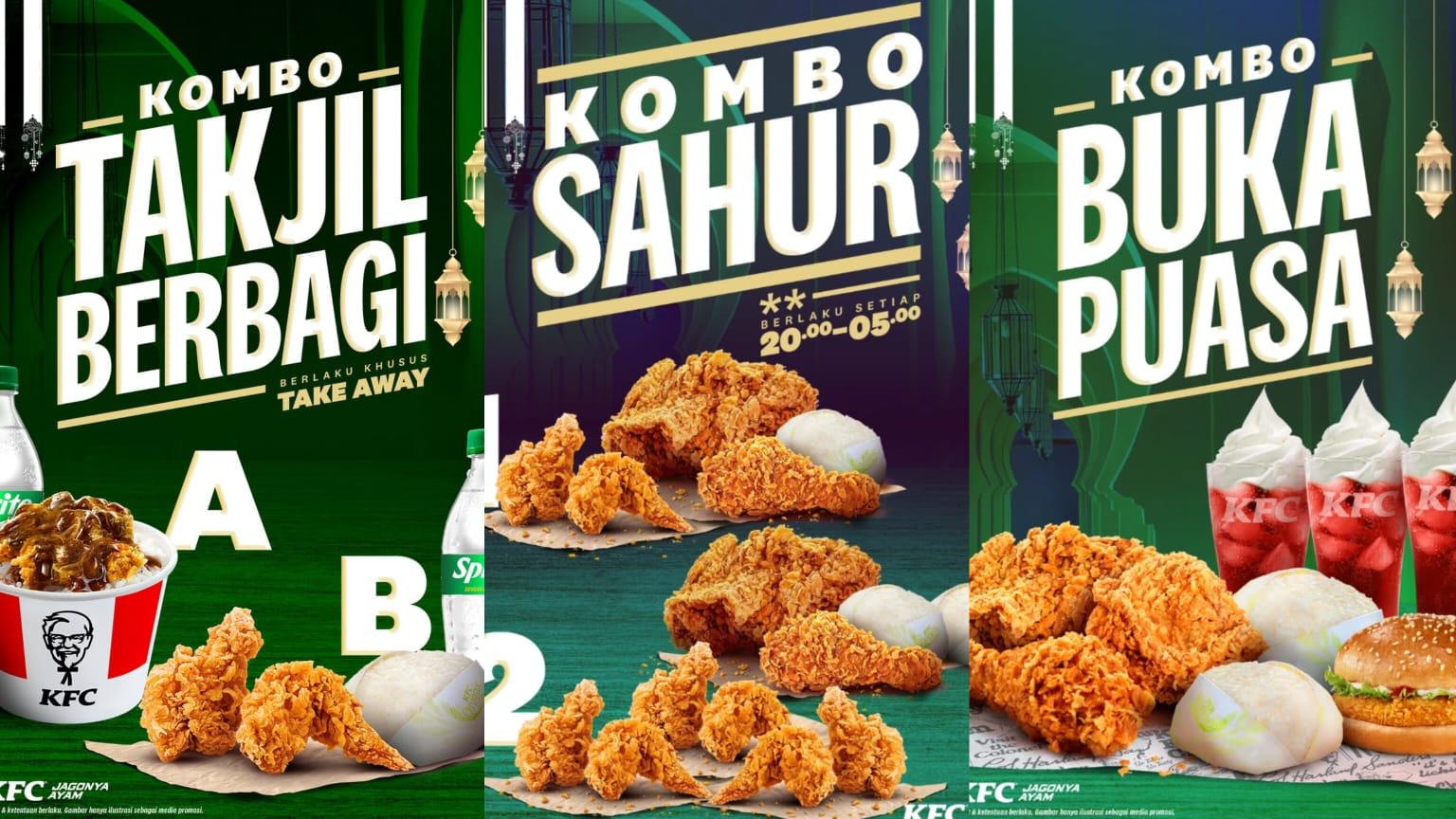 Ramadan! Promo KFC 11-14 Maret 2025, 3 Chicken + 2 Rice + 1 Crispy Burger + 3 Fanta Float Rp 90 Ribu
