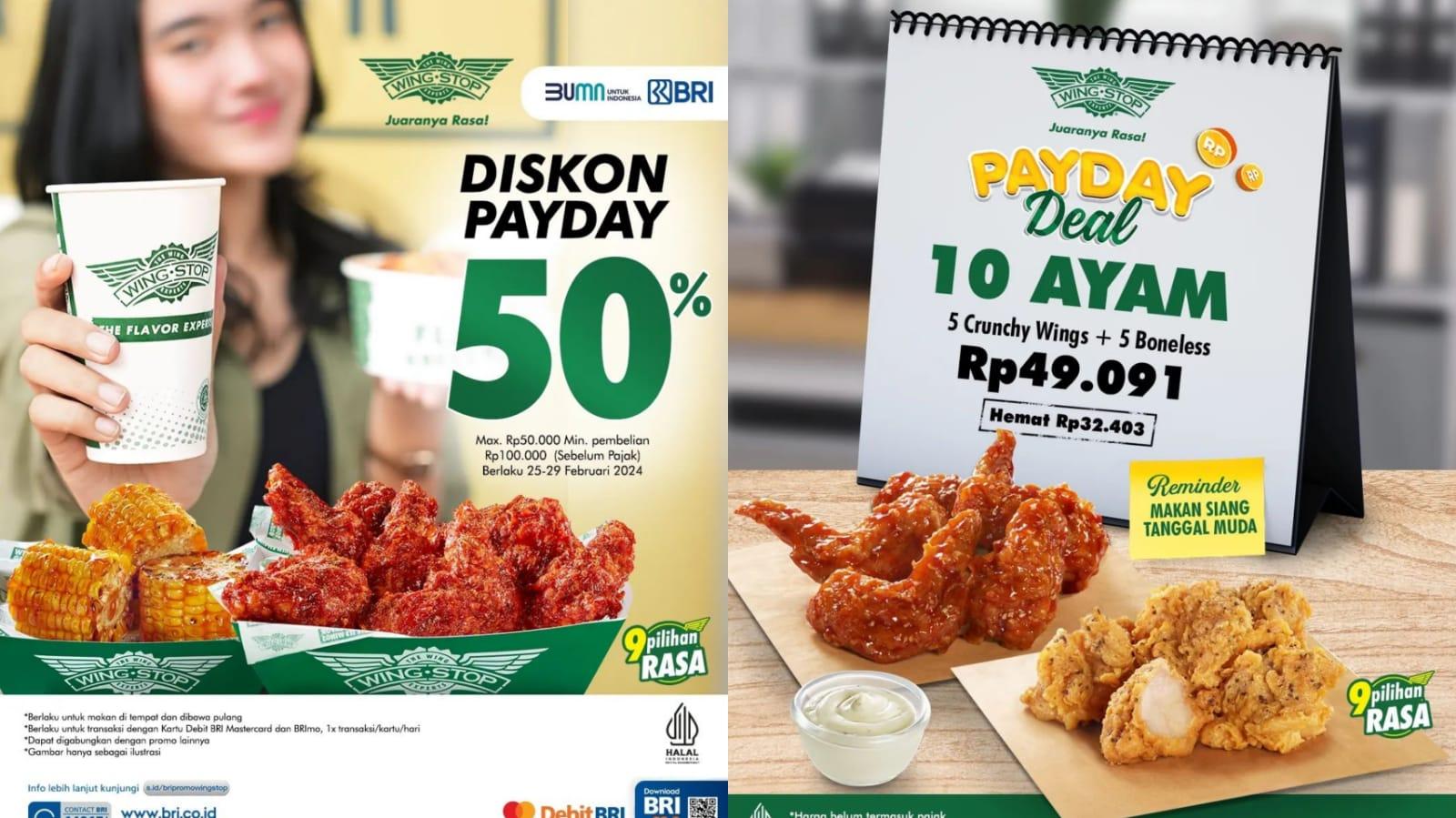 IRIT BANGET! Promo Wingstop 25-29 Februari 2024, Dapatkan 10 Ayam Goreng Renyah Hanya Rp 49 Ribuan