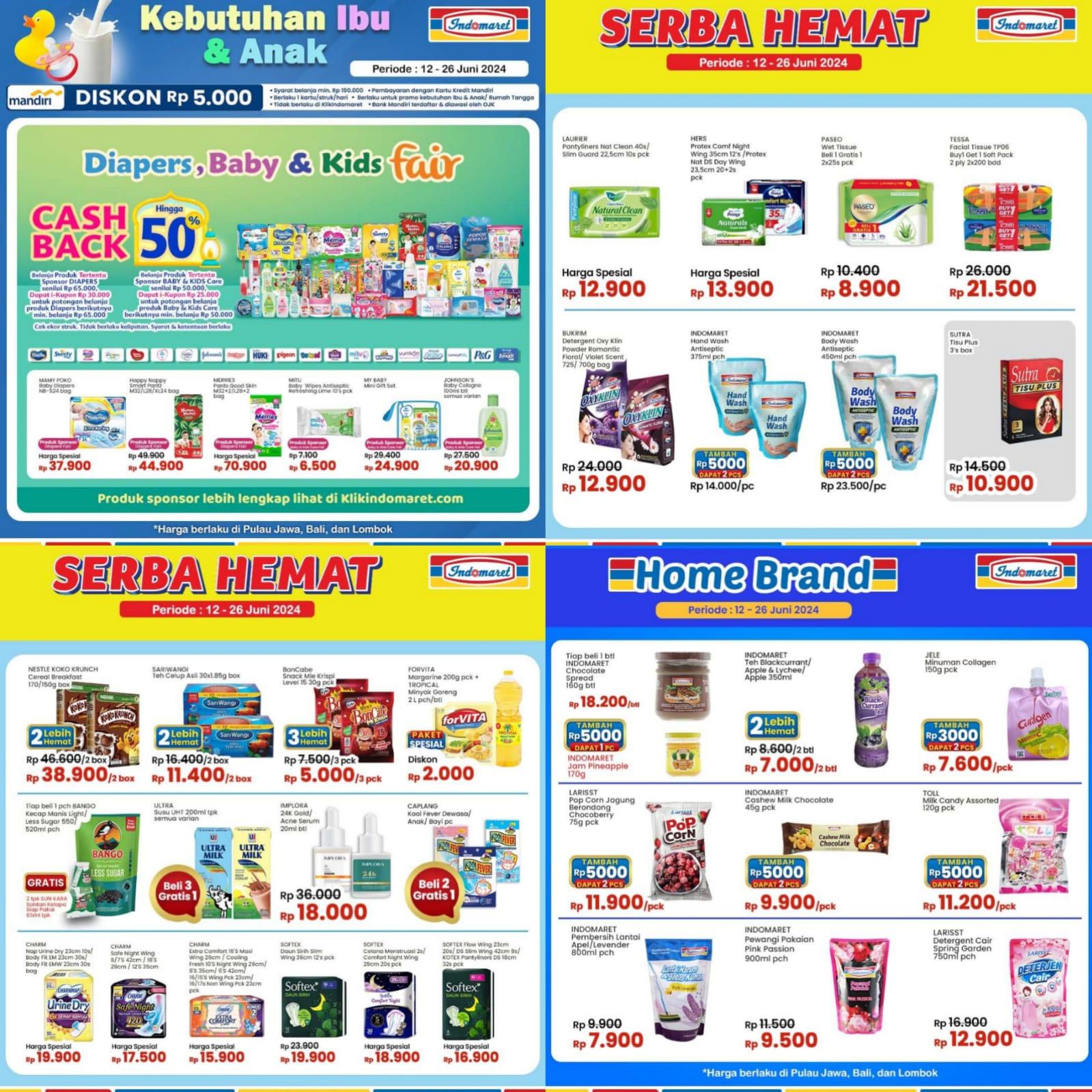LEBIH IRIT! Promo Indomaret 18-26 Juni 2024, Kao Biore Body Foam Rp 19.900, Indomilk Rp 16.700