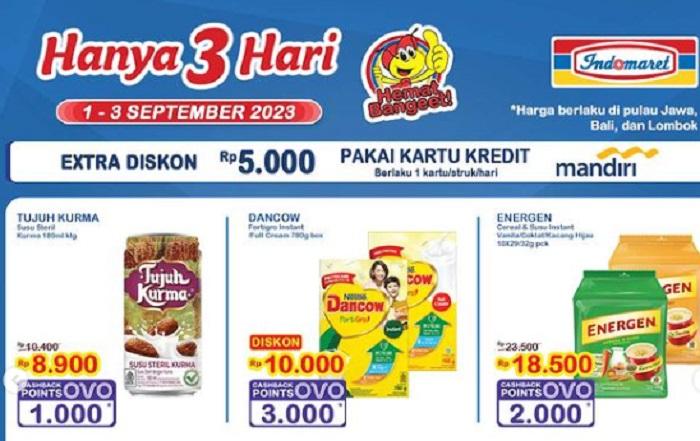 KATALOG Promo JSM Indomaret 2-5 September 2023 Belanja Hemat Sepekan Pakai Debit, Ada Gratisan