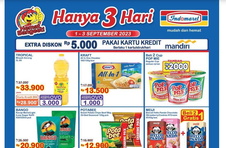 Promo JSM Indomaret Hari Ini 3 September 2023, Minyak Goreng Sania Rp 31.900 Tropical Rp 33.900