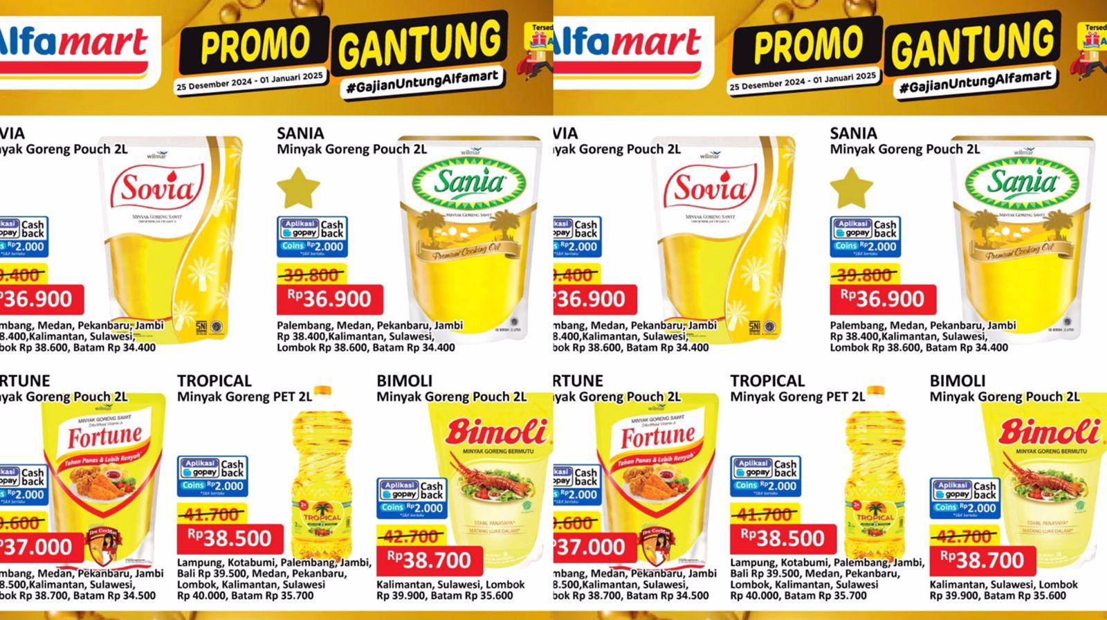 DISKON Alfamart Besok 31 Desember 2024, Minyak Goreng Sania Rp 36.900, Tolak Angin Rp 17.900