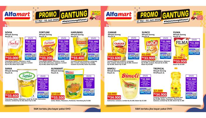 Kolase Katalog 1 dan 2 Promo JSM Alfamart hingga 2 Juni 2024.