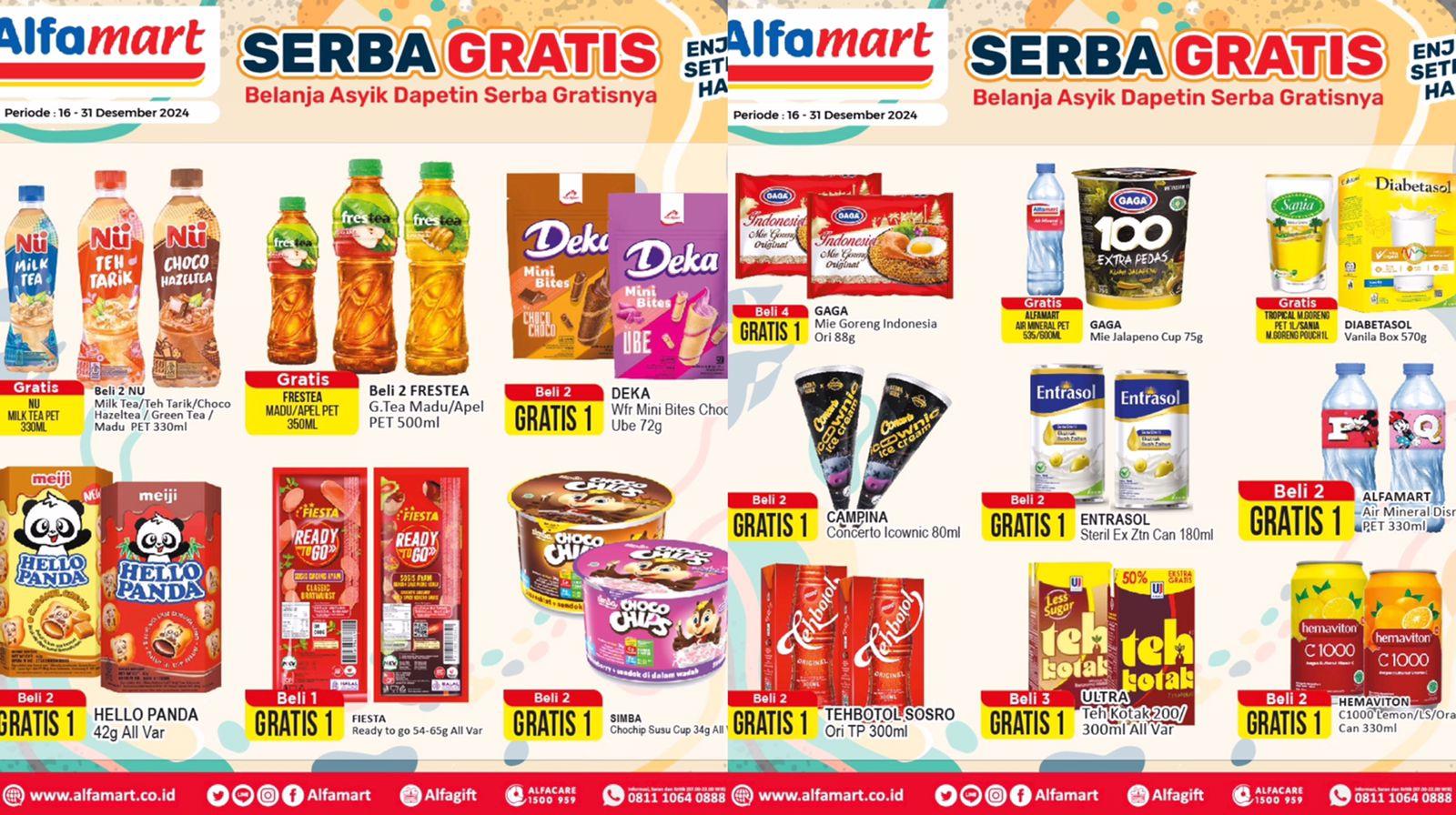 Katalog Promo Serba Gratis 19-31 Desember di Alfamart