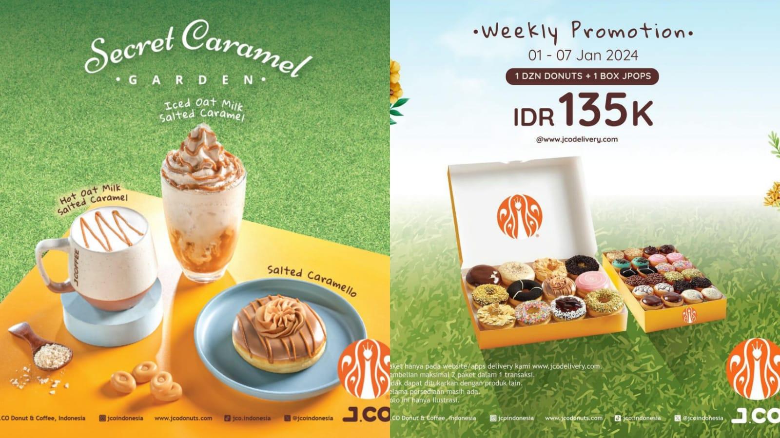 LEBIH HEMAT! Promo J.CO 4-7 Januari 2024, Dapatkan 1 Lusin Donat+ 1 Box Jpops Rp 135.000