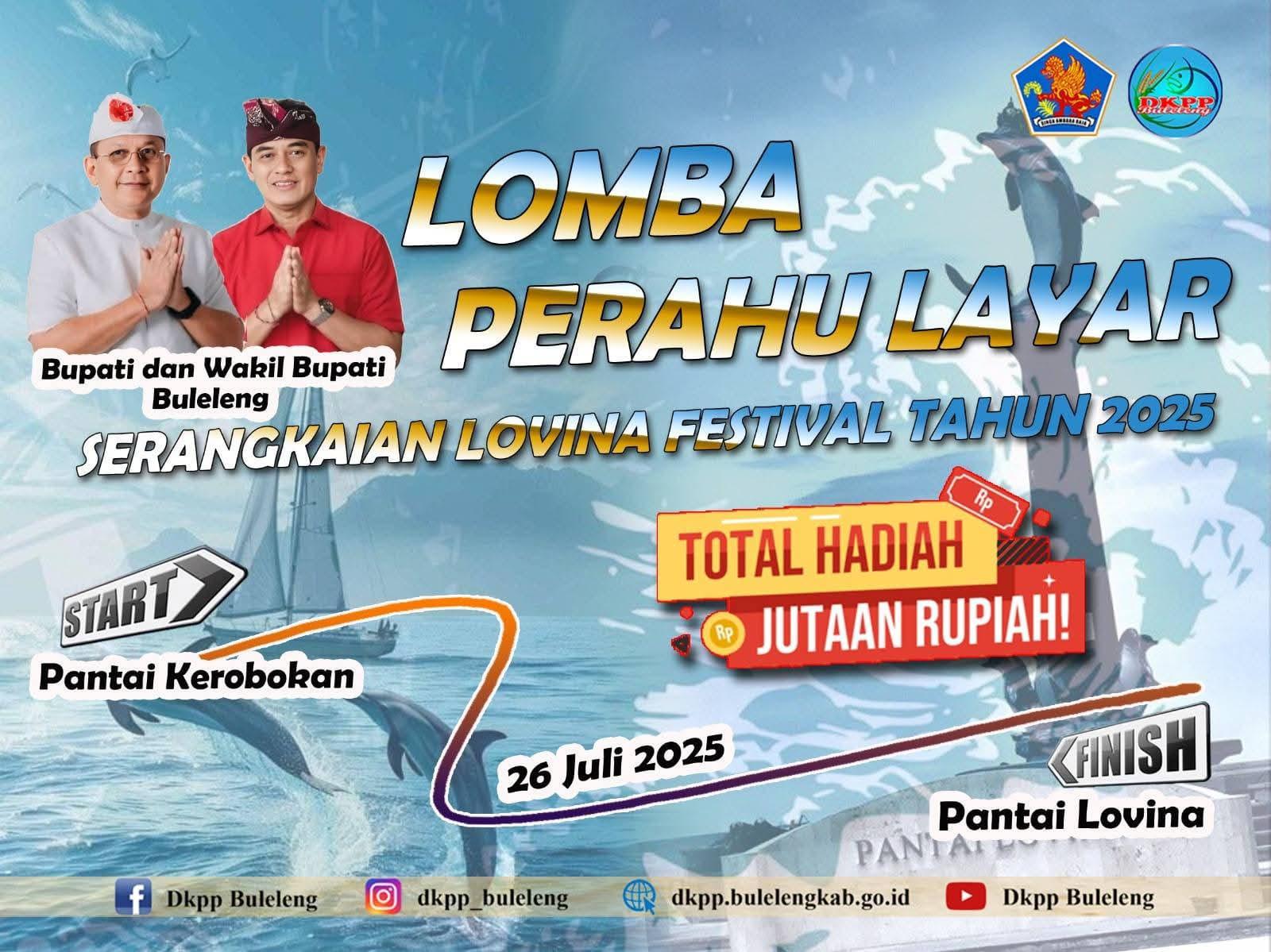 Lomba perahu layar akan kembali memeriahkan Lovina Festival 2025 - 5 Tahun Absen, Lomba Perahu Layar Kembali Masuk List Lovina Festival di Bali, Target 50 Peserta