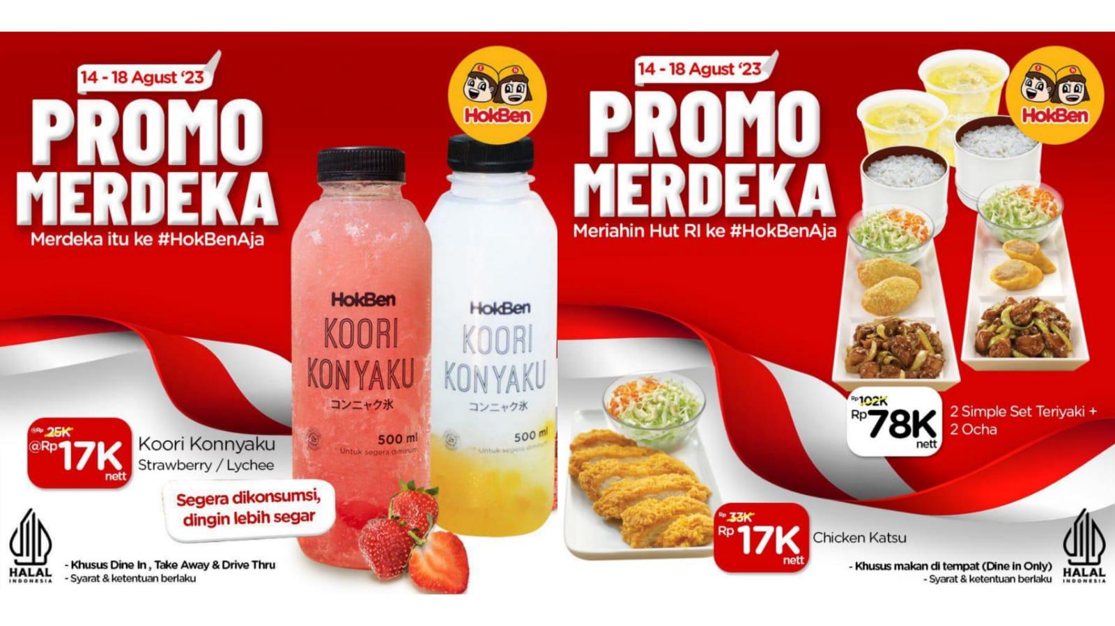 MERDEKA! Promo HokBen 14-18 Agustus 2023, Dapatkan 1 Porsi Chicken Katsu Alacarte Cuma Rp 17 Ribu