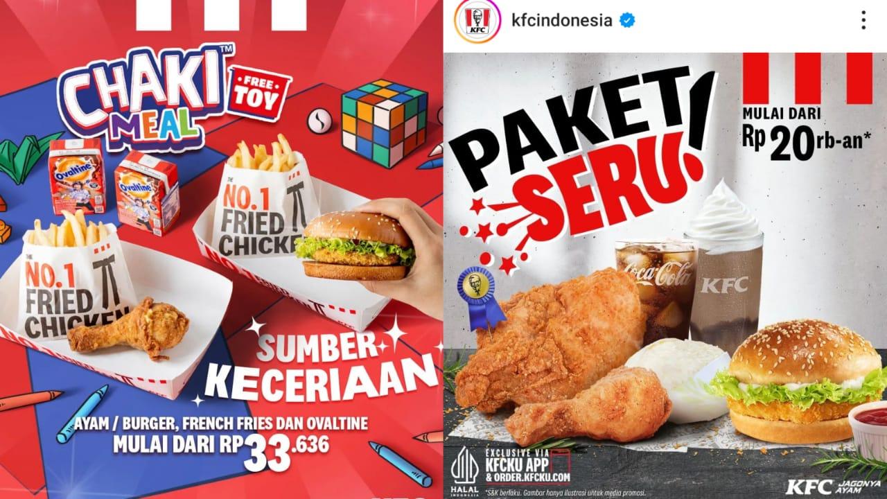 MURCE! Promo KFC 23-30 Juni 2024, Nikmati Paket SERU Rp 20 Ribuan, Chaki Meal Rp 33 Ribuan