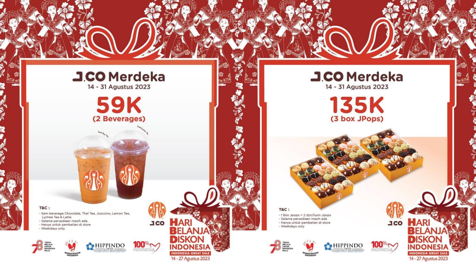 NEW! Promo J.CO 14-31 Agustus 2023, Rayakan Kemerdekaan RI dengan 3 Box Jpops Rp 135 Ribu