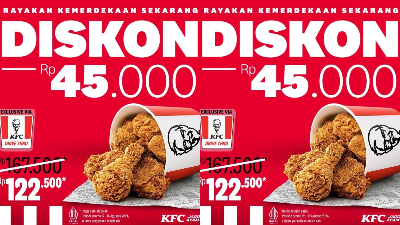 PASTI HEMAT! Promo KFC 12-16 Agustus 2024, Beli 9 Pcs Whole Chicken Dapatkan Diskon Rp 45 Ribu