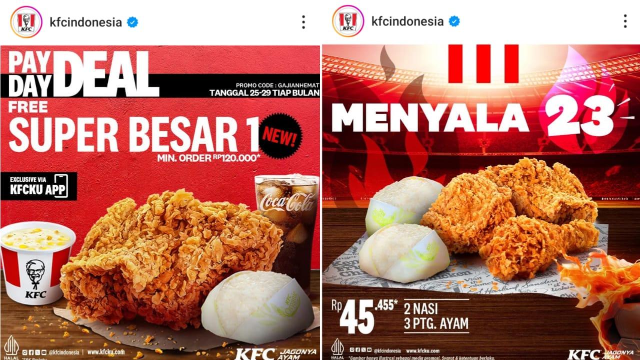 PASTI HEMAT! Promo KFC 28-30 April 2024, Dapatkan 2 Nasi dan 3 Ayam Goreng Rp 45 Ribuan