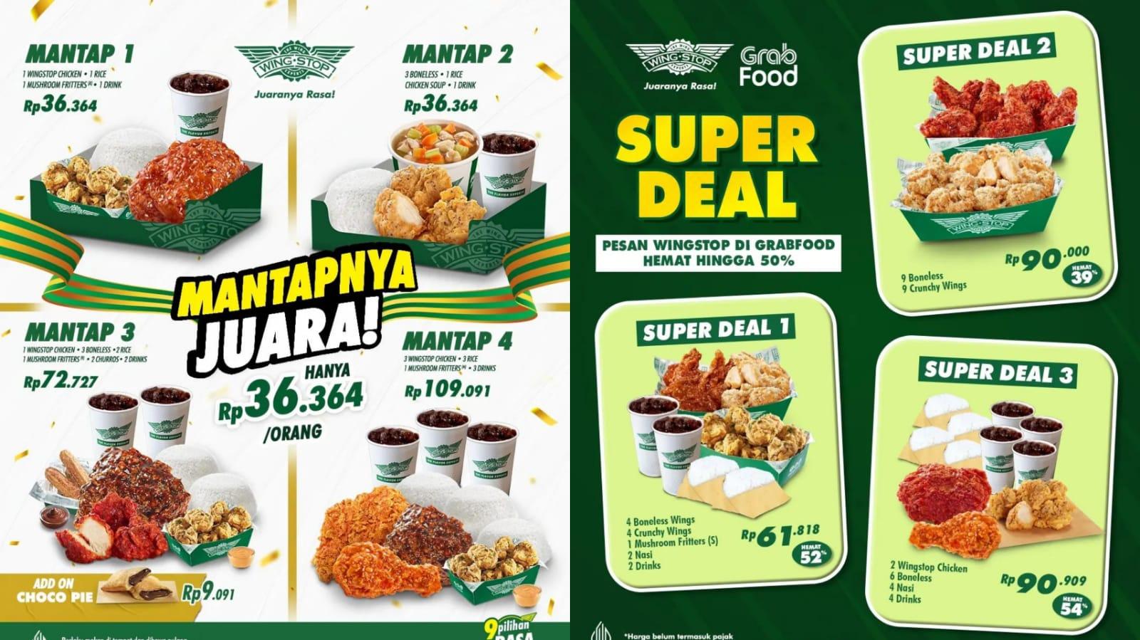 PASTI HEMAT! Promo Wingstop Desember 2023, Nikmati Paket 'Mantapnya Juara' Mulai Rp 36 Ribuan