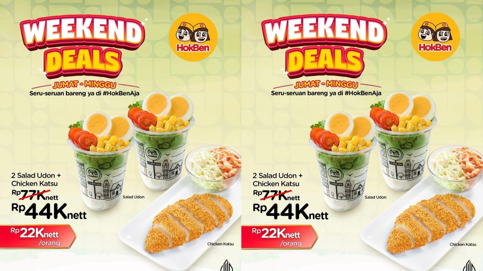 HEMAT! Promo HokBen 22-31 Juli 2024, Nikmati Paket Fried Chicken Rp 42 Ribu, Salad Udon Rp 22 Ribu