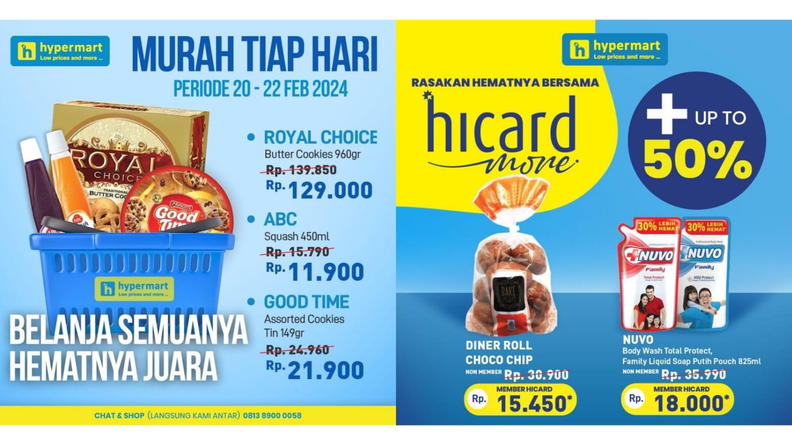 PROMO Hypermart 21-22 Februari 2024, Rinso Molto Rp 17.490, ABC Special Grade Rp 19.900