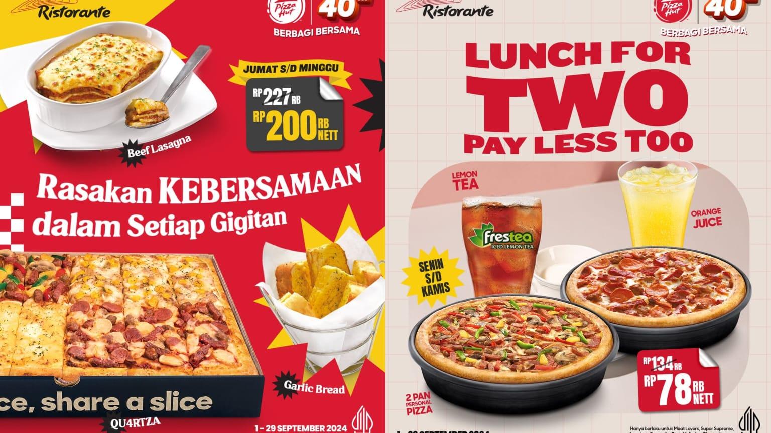 Diskon Spesial Pizza Hut 5-29 September 2024, Dapatkan 2 My Box + 2 Lemon Tea Rp 60 Ribuan