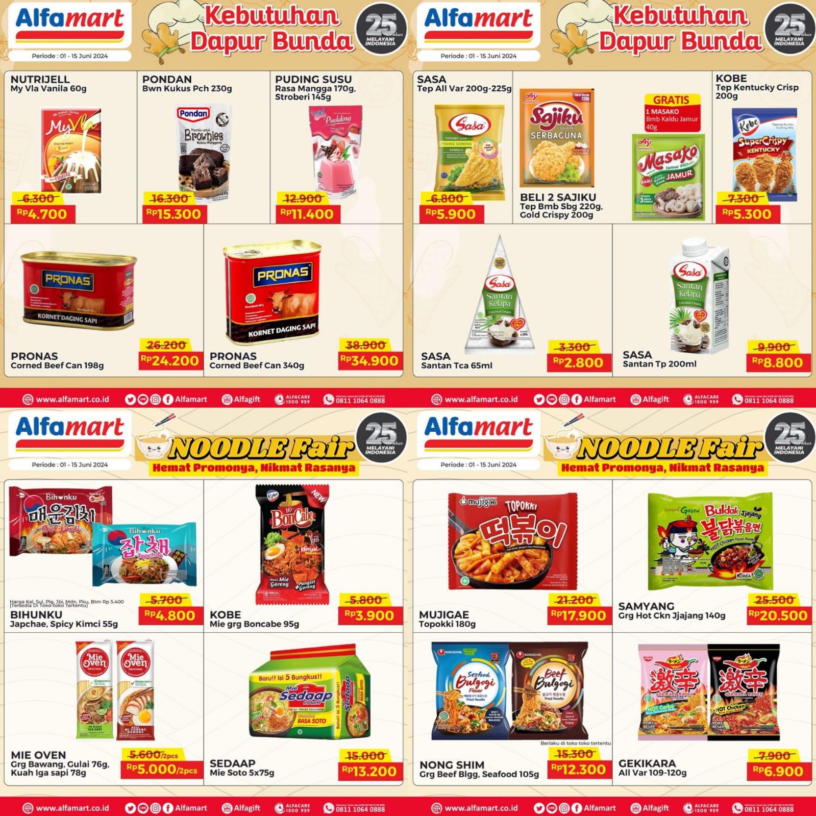 PROMO Alfamart 12-15 Juni 2024, Samyang Rp 20.500, Gaga Mie Jalapeno Cup Rp 4.900