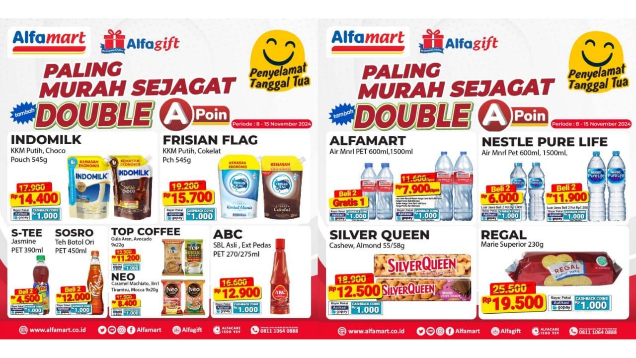 Promo Alfamart 12-15 November 2024, Cimory Fresh Milk Rp 5.900, Hanasui Serum Rp 28.900