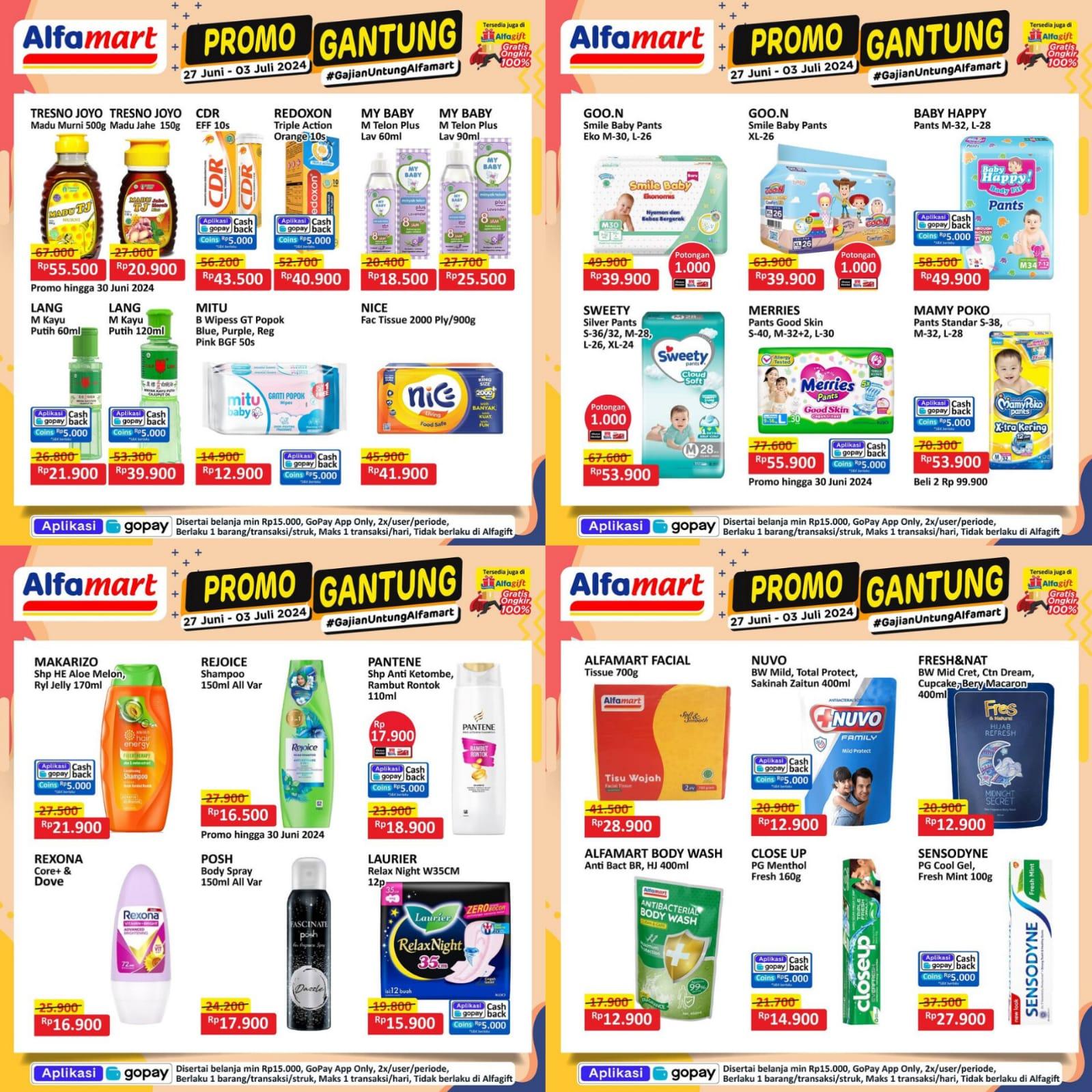 DISKON BESAR! Promo Alfamart 1-3 Juli 2024, Rejoice Shampoo Rp 16.500, Silver Queen Rp 20.900