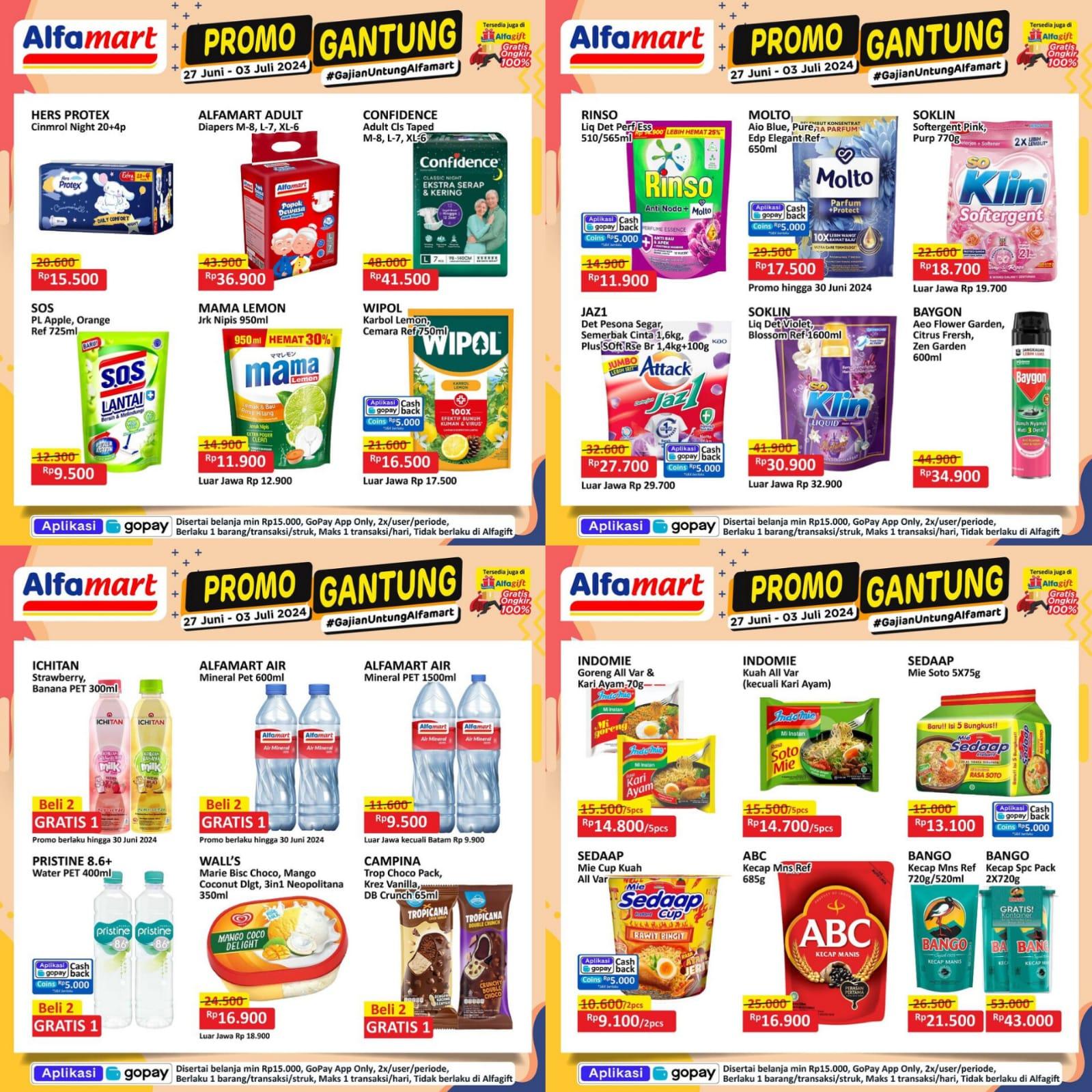 DISKON BESAR! Promo Alfamart 1-3 Juli 2024, Rejoice Shampoo Rp 16.500, Silver Queen Rp 20.900
