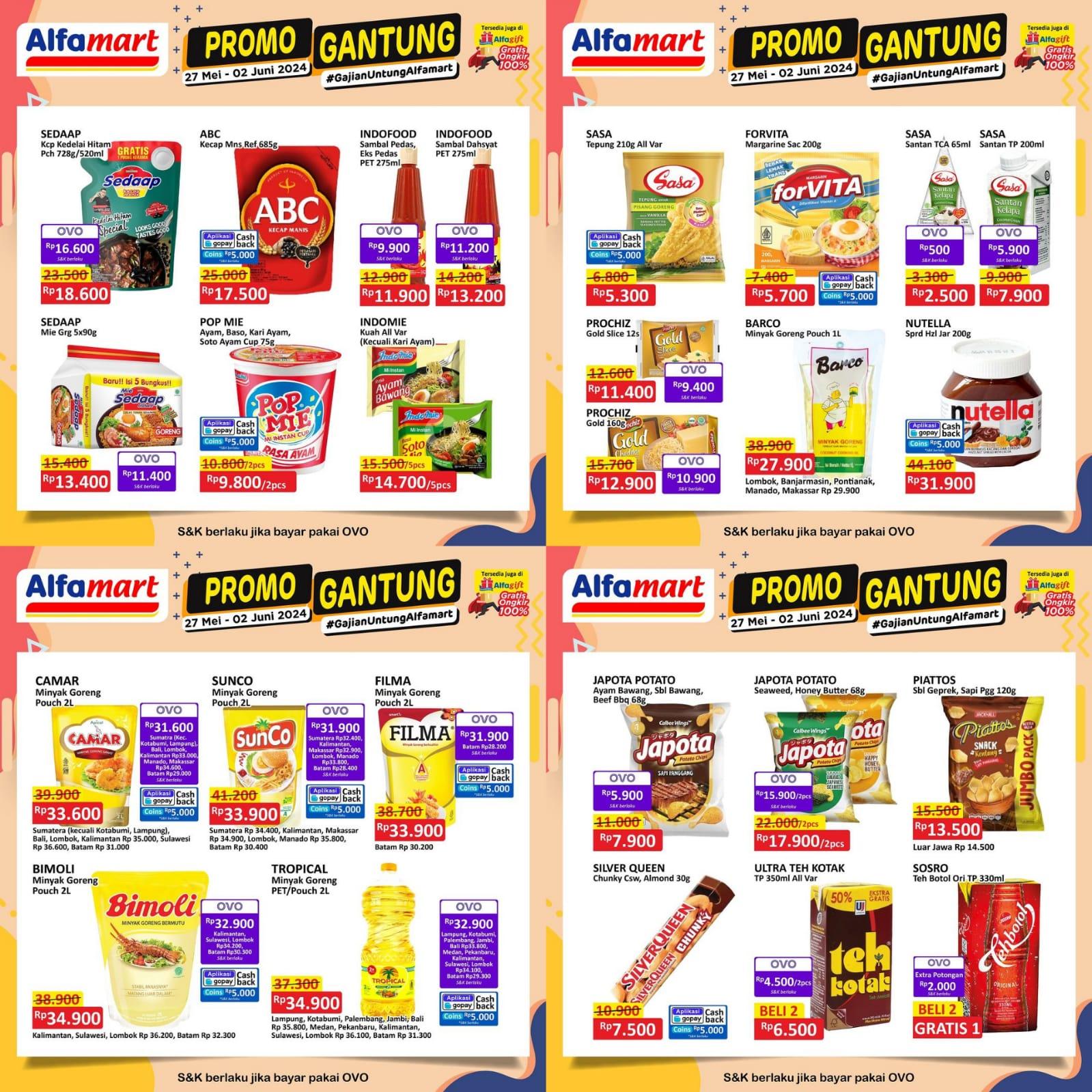 LAST! Promo Alfamart Hari Ini 2 Juni 2024, Minyak Goreng Sovia Rp 31.000, Silver Queen Rp 7.500